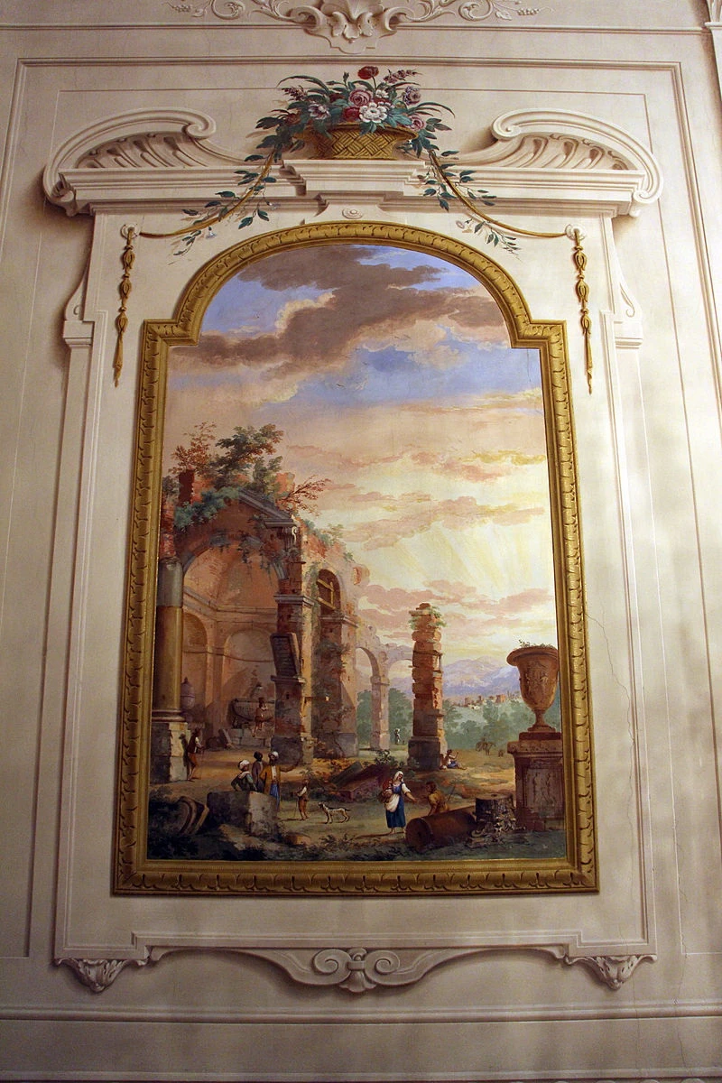Villa di Poggio Imperiale - Appartamento leopoldino, Paesaggio con rovine